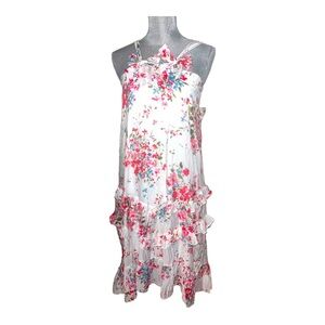 NWT!! Isobella & Chloe Floral Ruffled Maxi Dress Size 8